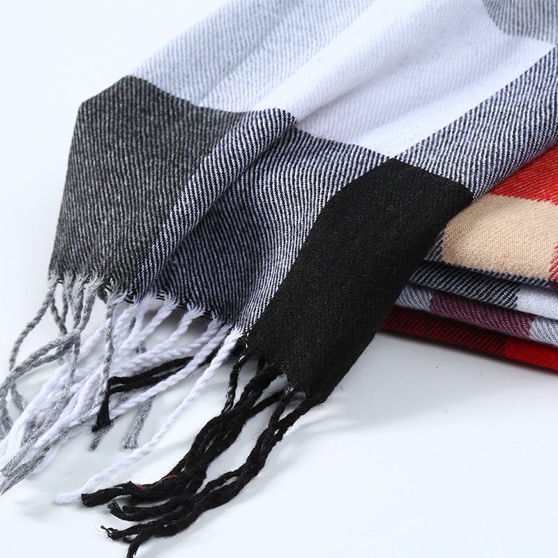 Kış erkekler eşarp ekose şerit - Muffler Men Wool incelemesi ve fiyatı