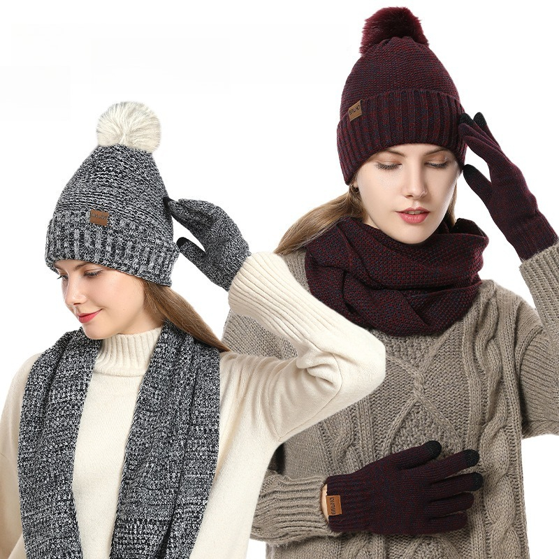 Kadınlar İçin Kışlık 3 Parça P - Infinity Scarf Knit incelemesi ve fiyatı