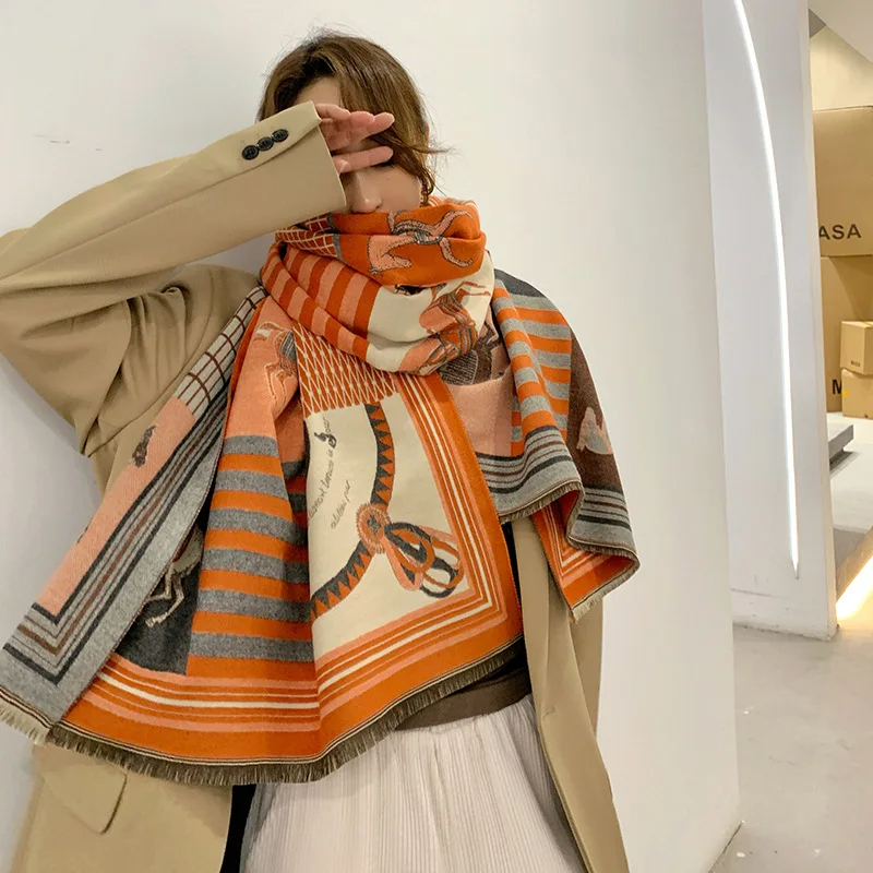 2024 yeni lüks kış kaşmir eşar - Woven Scarf Blanket incelemesi ve fiyatı