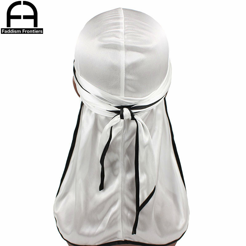 Yeni moda erkek saten Durags B - Bandana Doo Rag incelemesi ve fiyatı