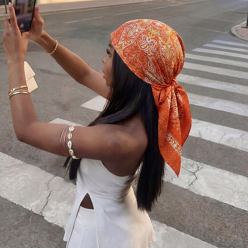 Kare ipek eşarp kadın 90cm lük - Scarf Silk Square incelemesi ve fiyatı