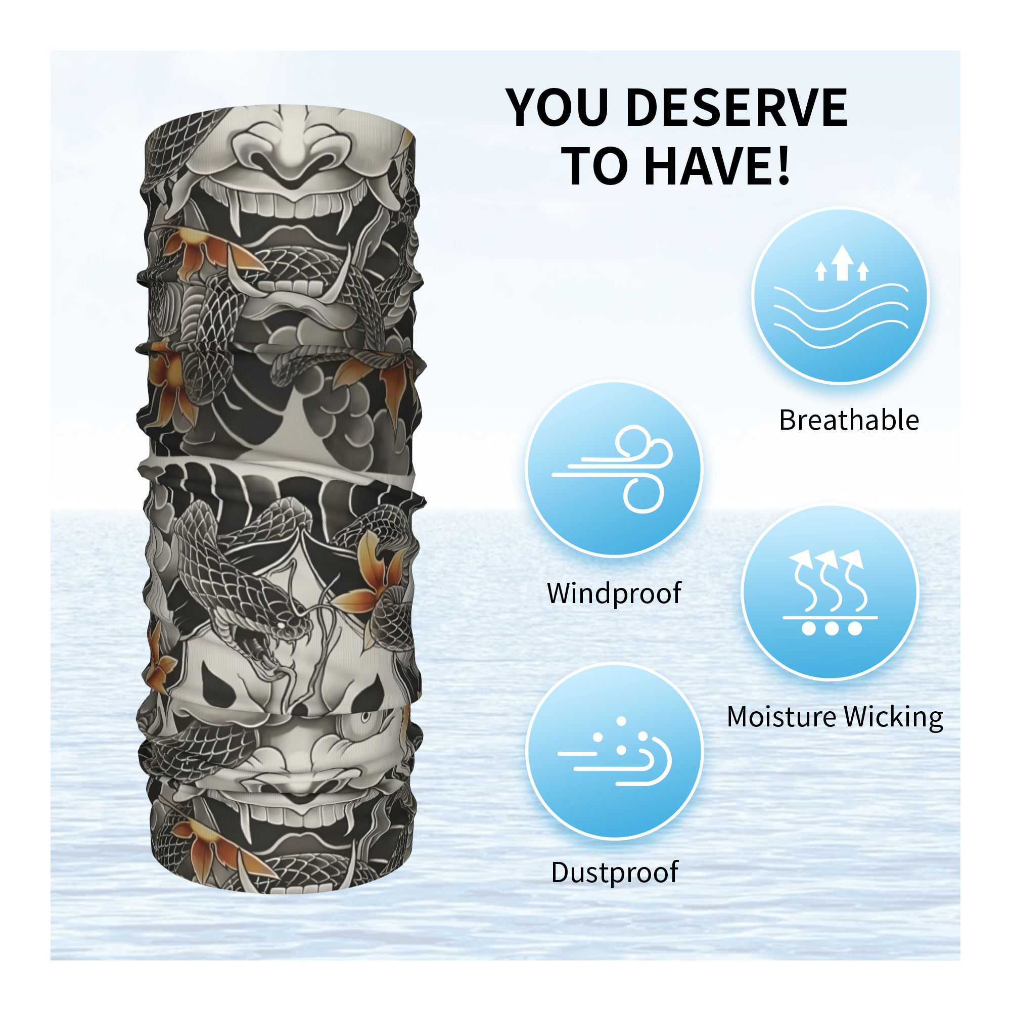 Özel Tasarım Samuray Oni Şeyta - Neck Warmer Tube incelemesi ve fiyatı
