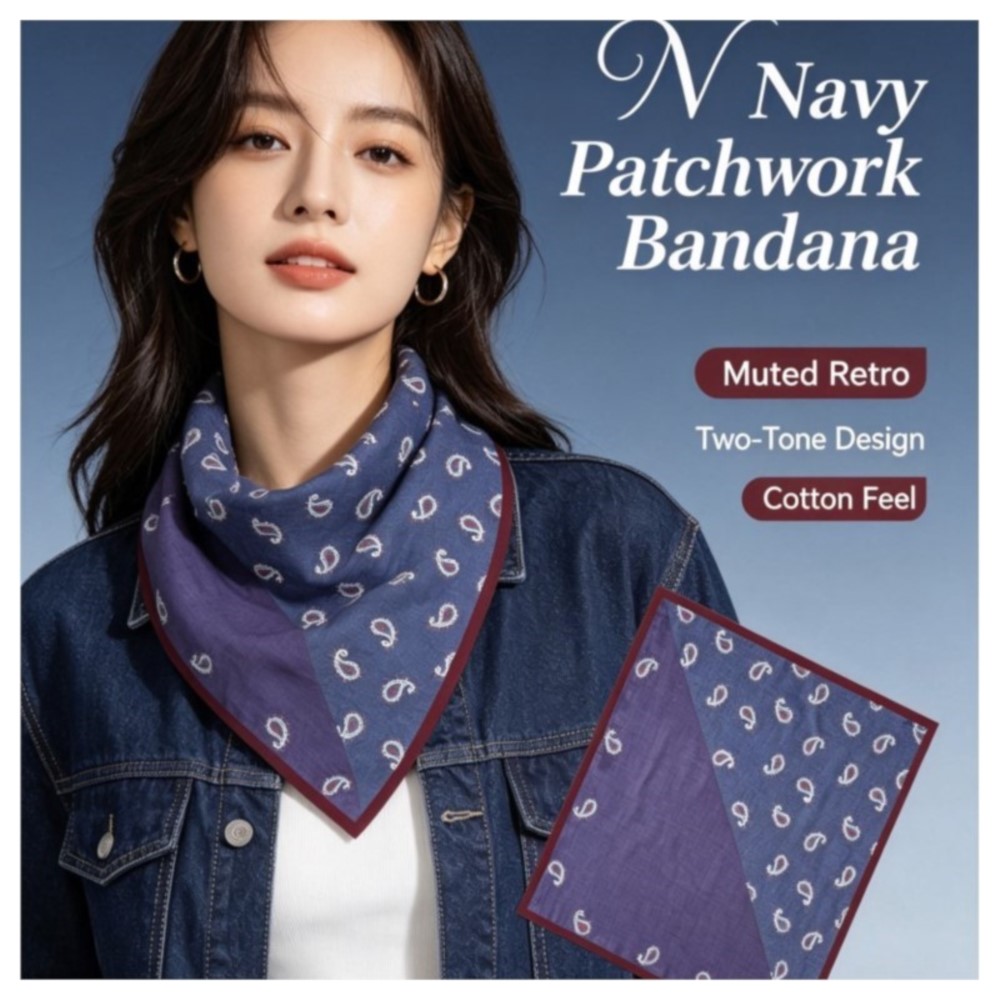 70cm Retro Paisley Kare Eşarp  - Bandana Cotton incelemesi ve fiyatı
