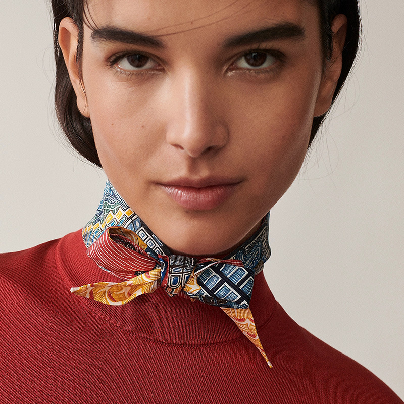 100% ipek yüzük eşarp atkısı 2 - Ascot Neck Scarf incelemesi ve fiyatı
