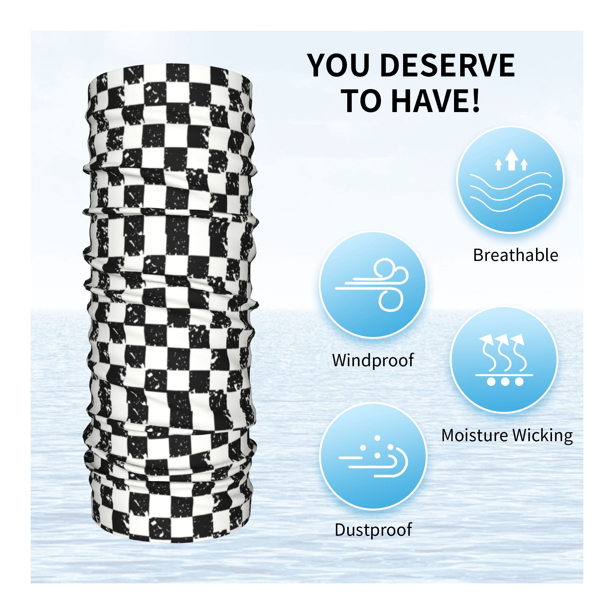 Özel Retro Damalı Bayrak Kış B - Neck Warmer Tube incelemesi ve fiyatı