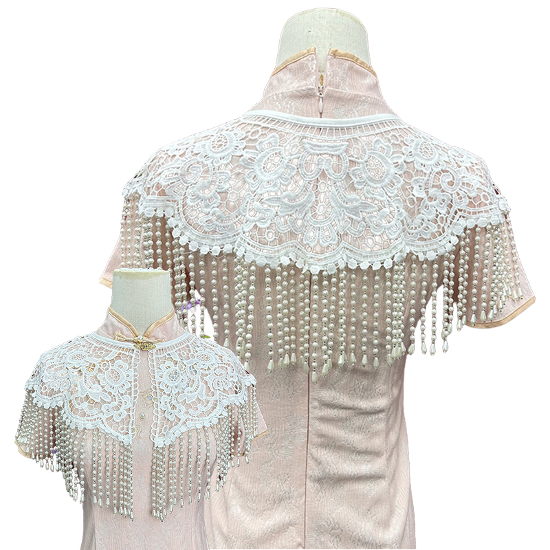 Vintage İnci Püsküllü Şal Anti - Stole Wedding Shawl incelemesi ve fiyatı