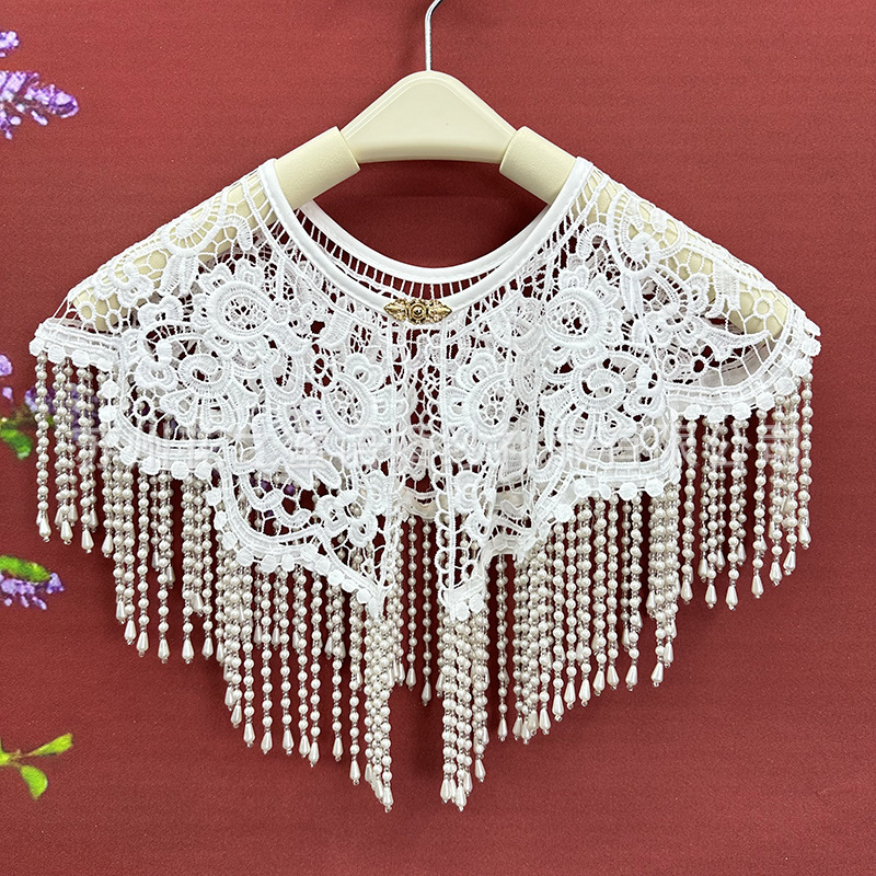 Vintage İnci Püsküllü Şal Anti - Stole Wedding Shawl incelemesi ve fiyatı