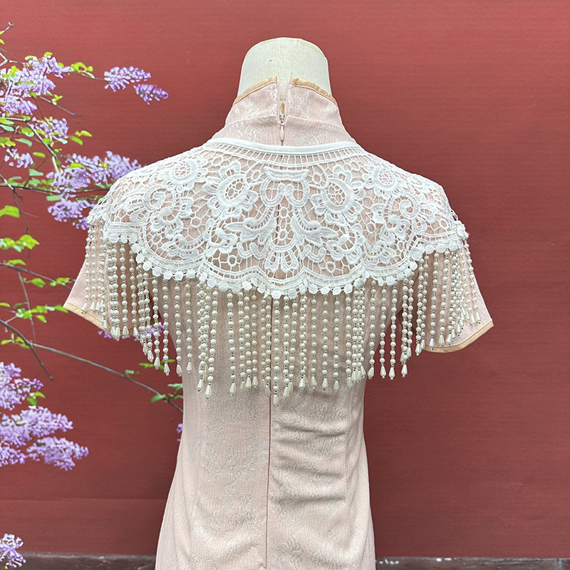 Vintage İnci Püsküllü Şal Anti - Stole Wedding Shawl incelemesi ve fiyatı