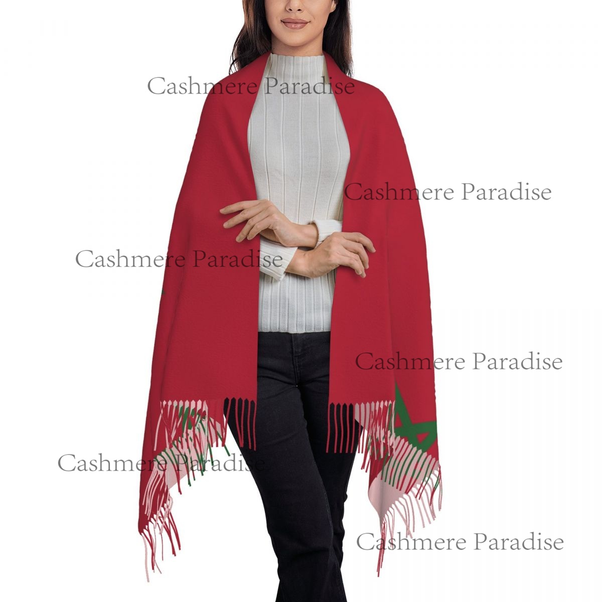 Fas Bayrağı Kadınlar İçin Sıca - Infinity Scarf Knit incelemesi ve fiyatı