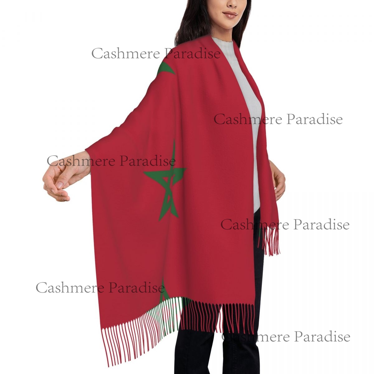 Fas Bayrağı Kadınlar İçin Sıca - Infinity Scarf Knit incelemesi ve fiyatı