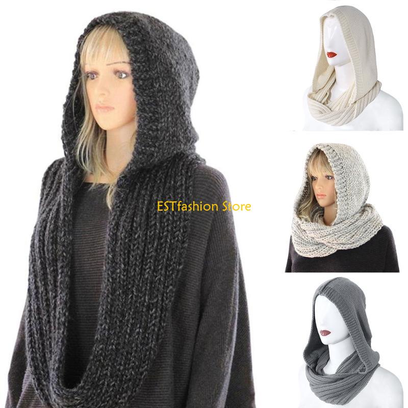 Y5GC Kadınlar Kış Örgü Hood Eş - Infinity Scarf Knit incelemesi ve fiyatı