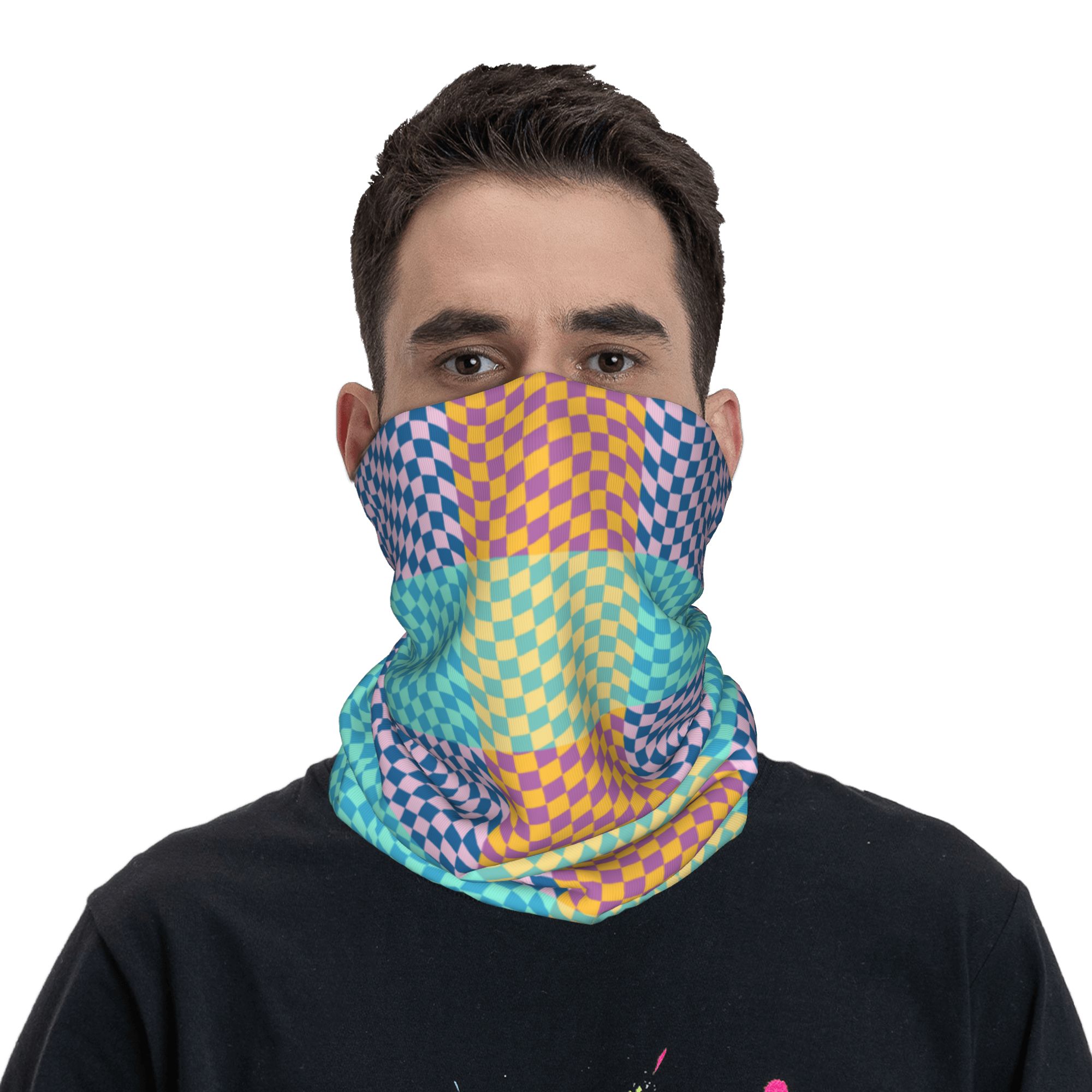 Özel Renkli Kareli Bandana Boy - Neck Warmer Tube incelemesi ve fiyatı