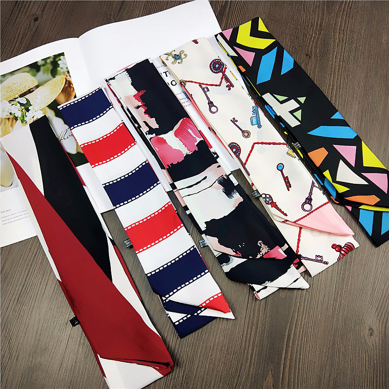 ÜST Küçük Uzun Ipek Atkısı Kad - Silk Tie Striped incelemesi ve fiyatı