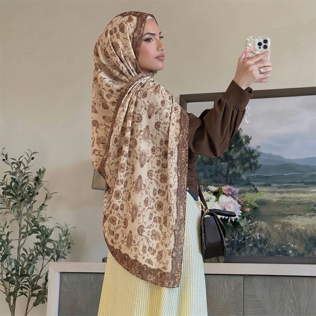 Vintage Çiçek Baskılı Hicab Yu - Head Wrap Turban incelemesi ve fiyatı