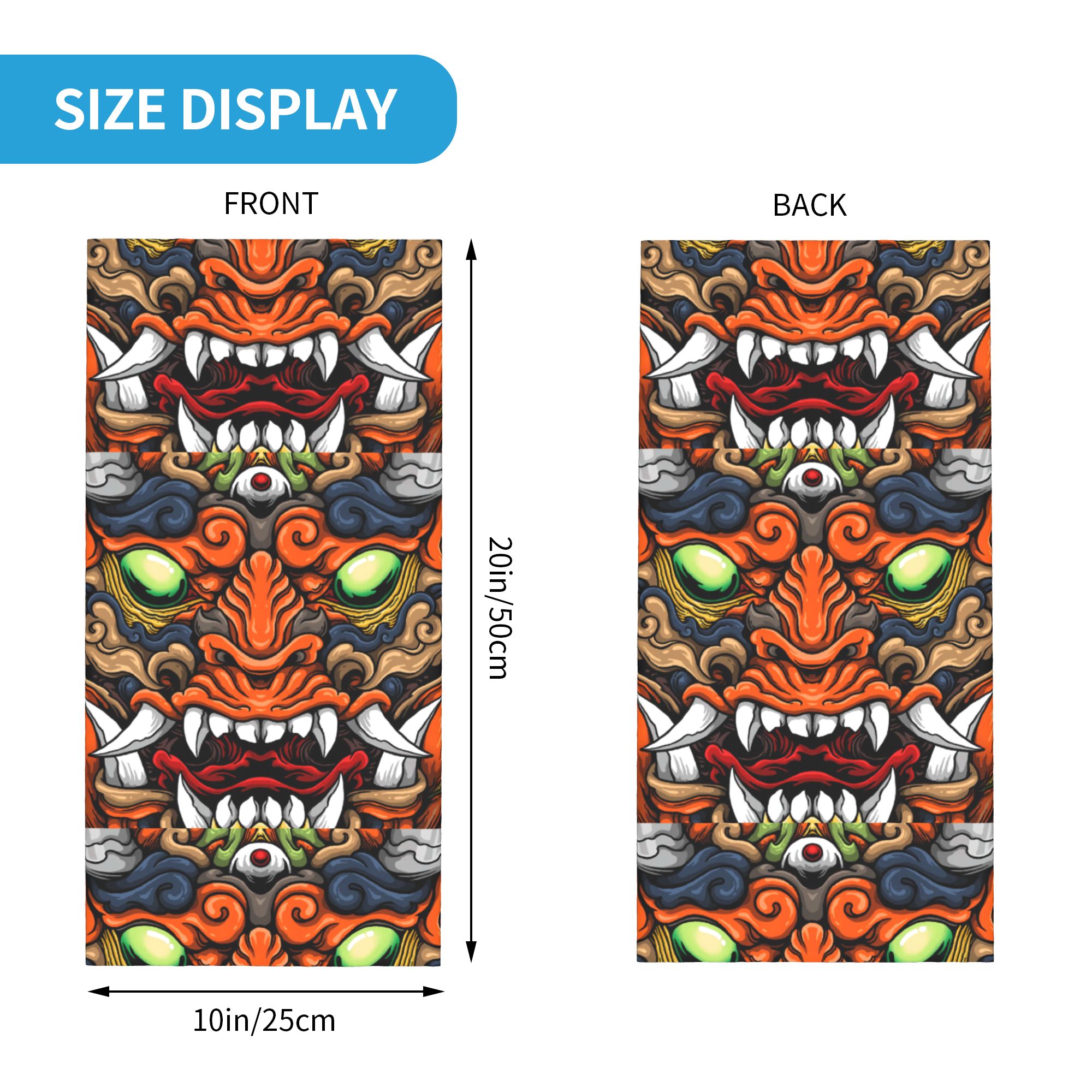 Custom Samurai Demon Oni Winte - Neck Warmer Tube incelemesi ve fiyatı
